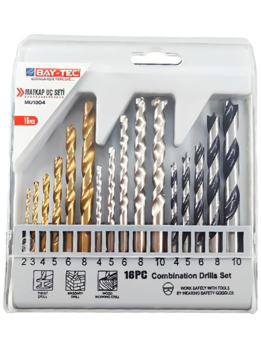 Matkap Uç Seti 16 Pcs Mu-1804